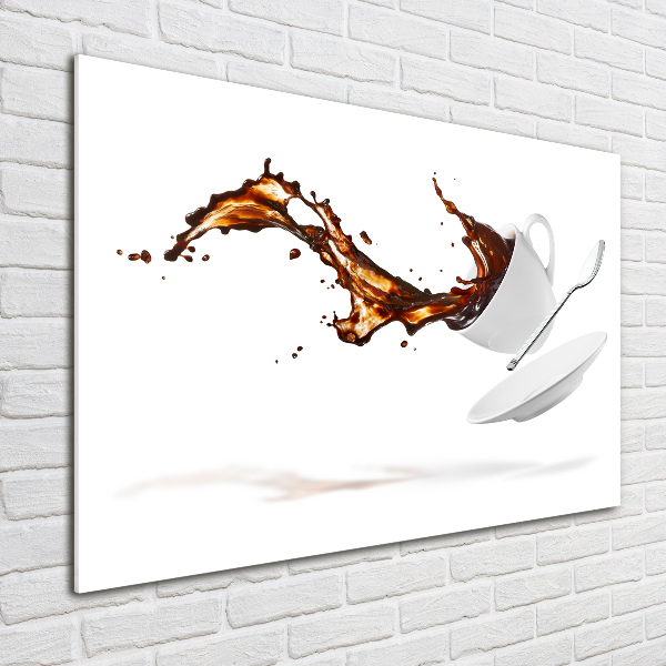 Wall art acrylic Spilled coffee