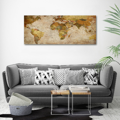 Acrylic print Political map