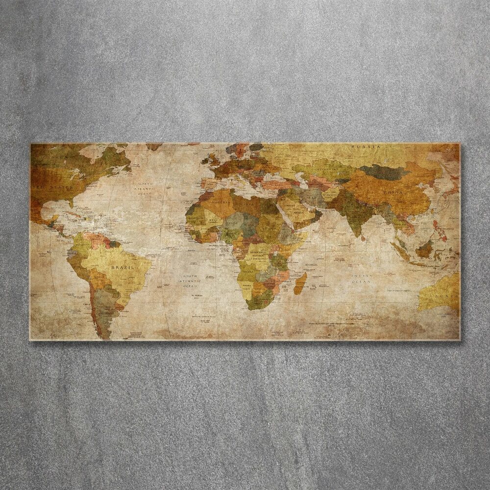 Acrylic print Political map