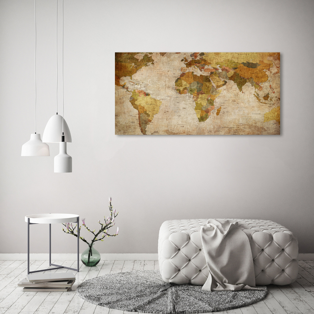 Acrylic print Political map