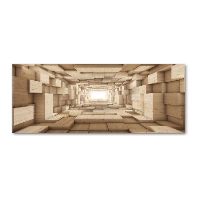 Print on acrylic Wooden tunnel