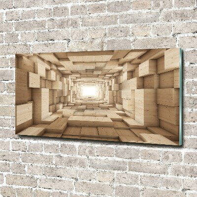 Print on acrylic Wooden tunnel