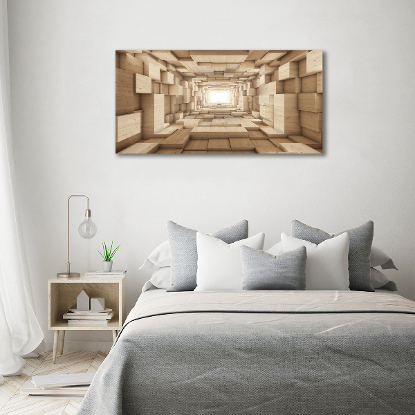 Print on acrylic Wooden tunnel