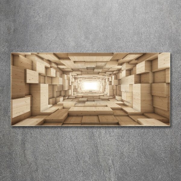 Print on acrylic Wooden tunnel