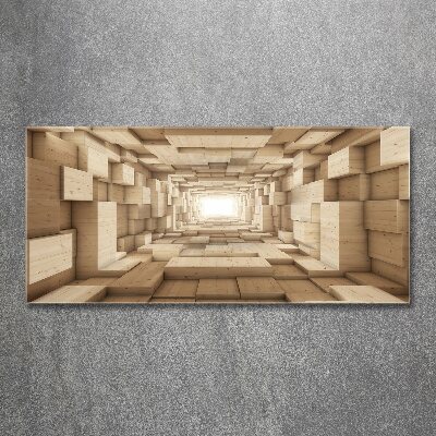 Print on acrylic Wooden tunnel