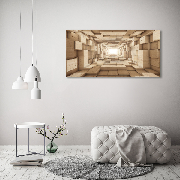 Print on acrylic Wooden tunnel