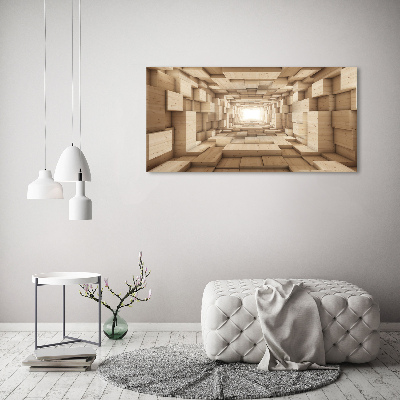 Print on acrylic Wooden tunnel