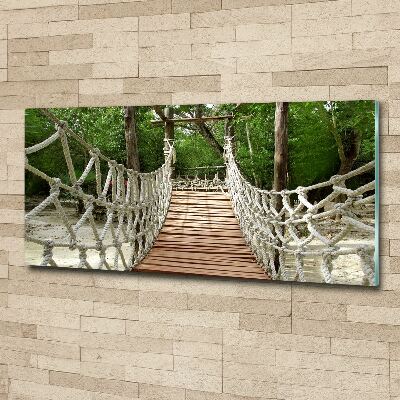 Acrylic print Rope bridge