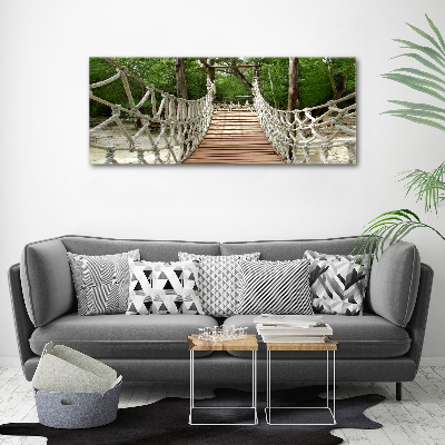 Acrylic print Rope bridge