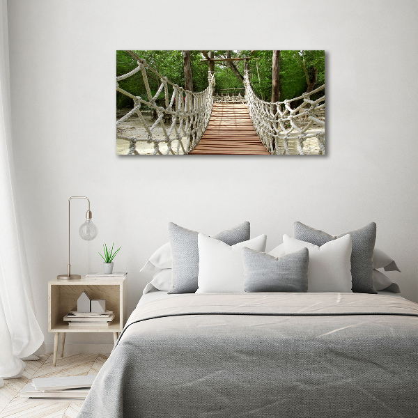 Acrylic print Rope bridge