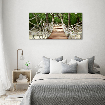 Acrylic print Rope bridge