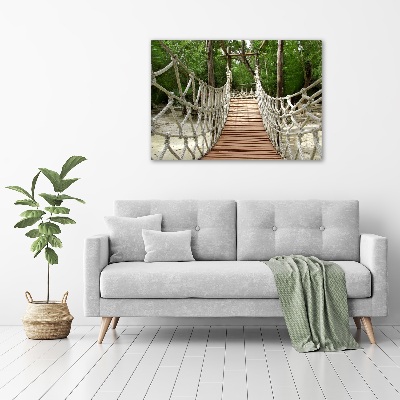 Acrylic print Rope bridge