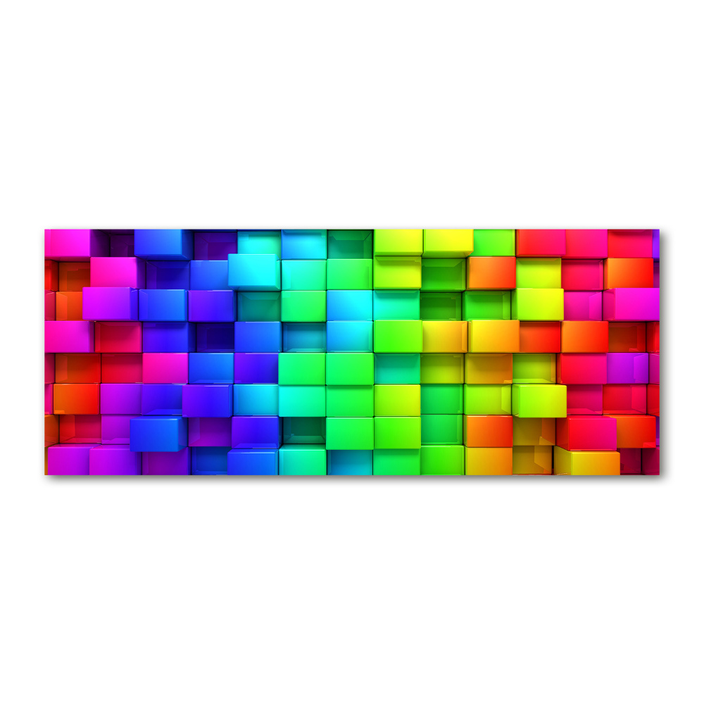 Acrylic wall art Colorful boxes