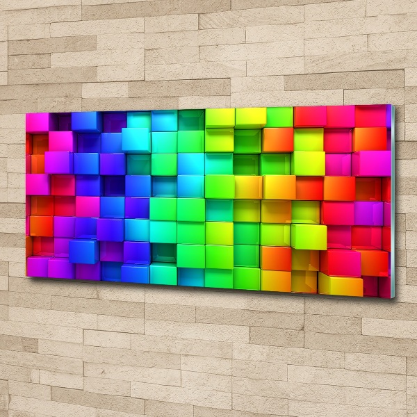 Acrylic wall art Colorful boxes