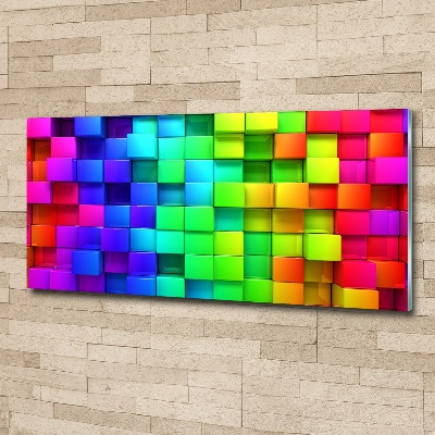 Acrylic wall art Colorful boxes