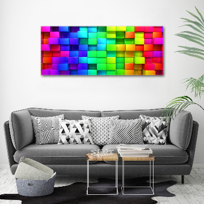 Acrylic wall art Colorful boxes