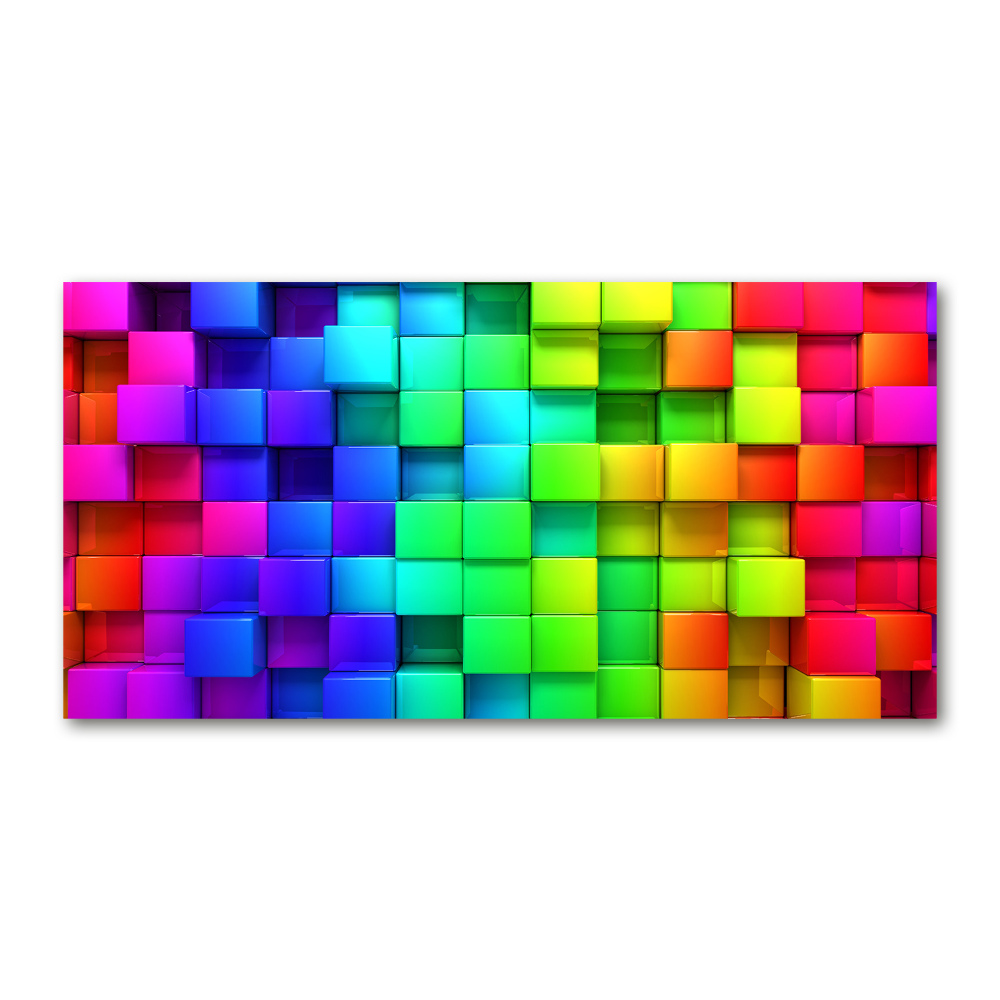 Acrylic wall art Colorful boxes