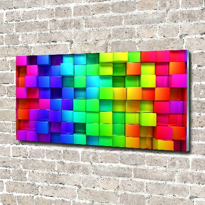 Acrylic wall art Colorful boxes