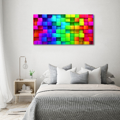 Acrylic wall art Colorful boxes