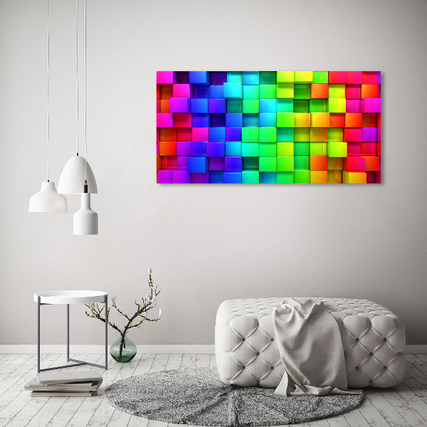 Acrylic wall art Colorful boxes