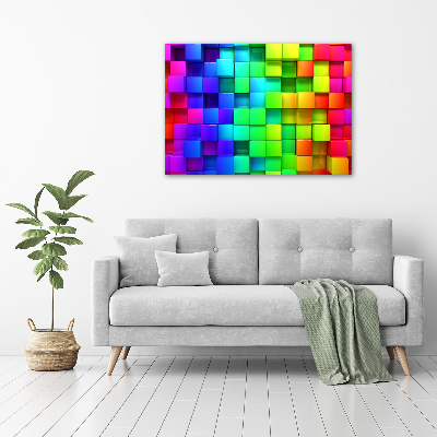 Acrylic wall art Colorful boxes