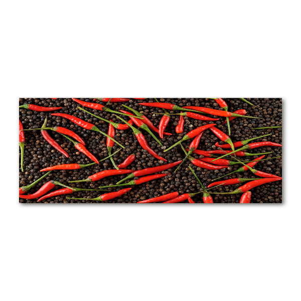 Acrylic wall art Chilli peppers