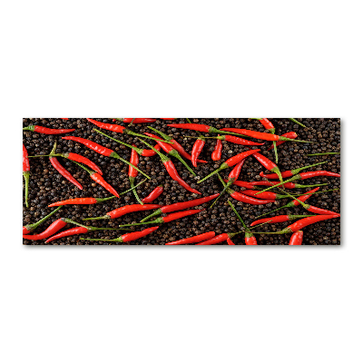 Acrylic wall art Chilli peppers