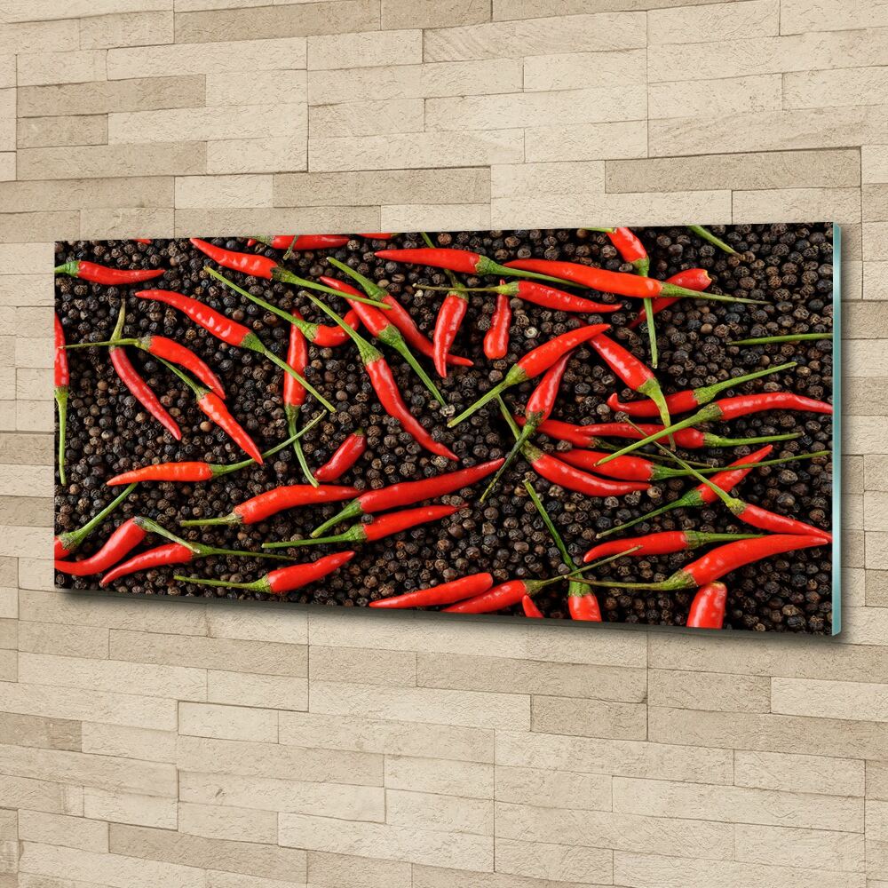 Acrylic wall art Chilli peppers