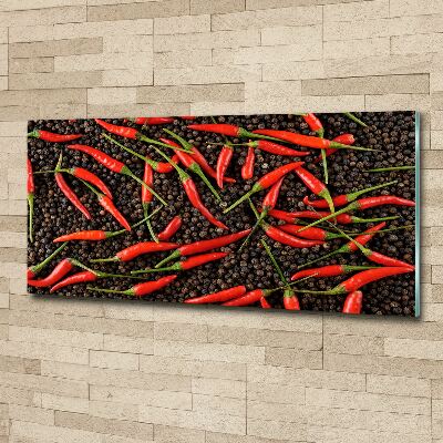 Acrylic wall art Chilli peppers