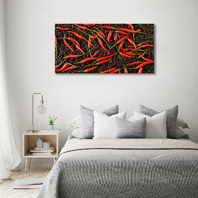 Acrylic wall art Chilli peppers