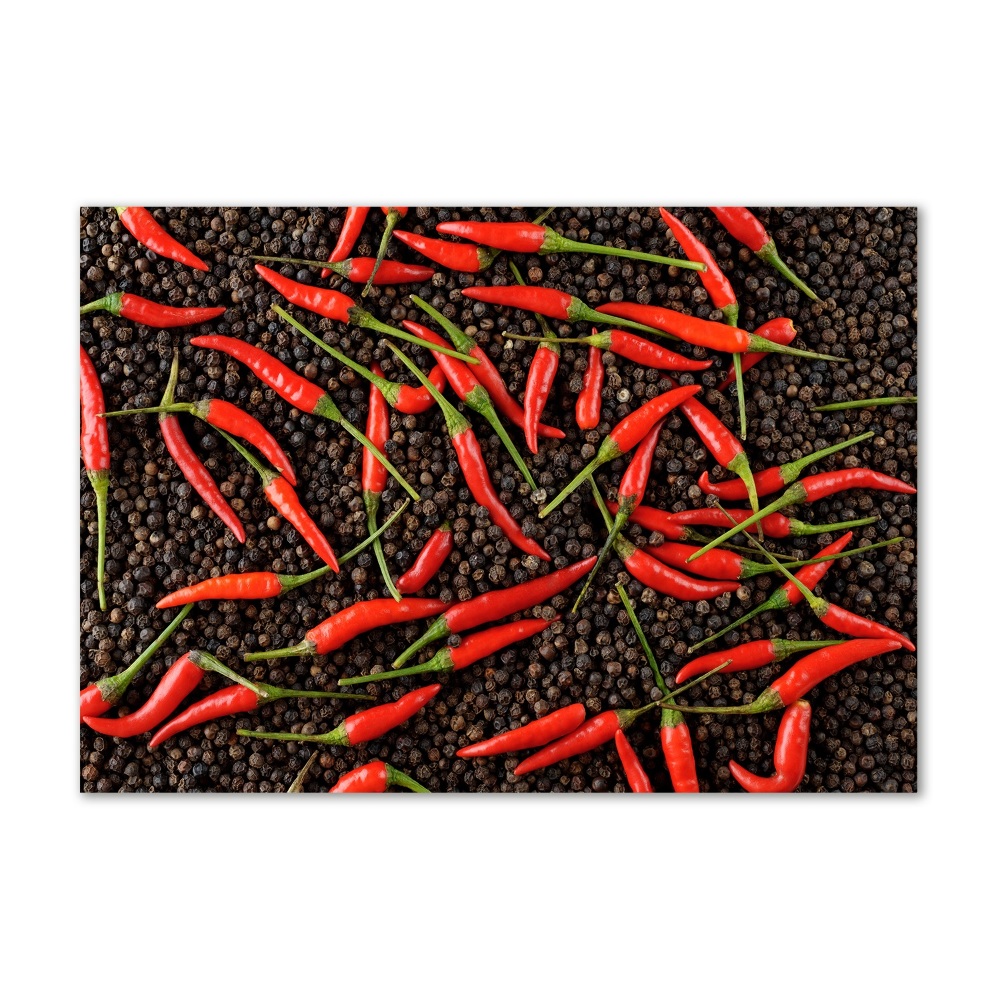 Acrylic wall art Chilli peppers