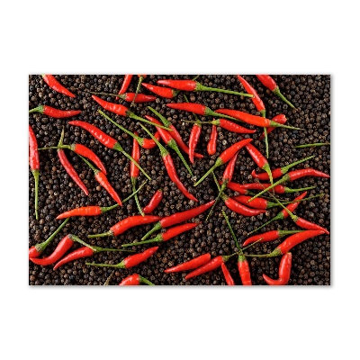 Acrylic wall art Chilli peppers