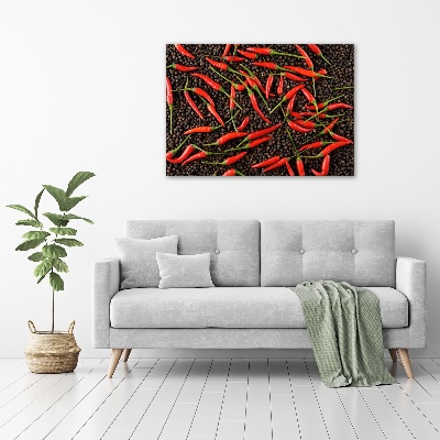 Acrylic wall art Chilli peppers