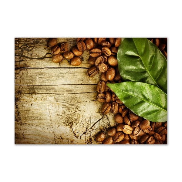 Wall art acrylic Coffee and bay leaf