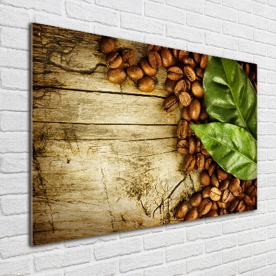 Wall art acrylic Coffee and bay leaf