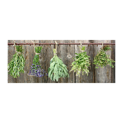 Wall art acrylic Herbs on a string