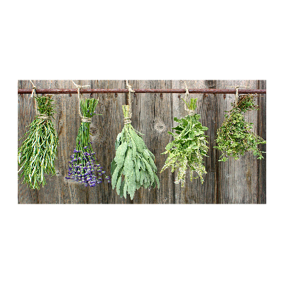 Wall art acrylic Herbs on a string