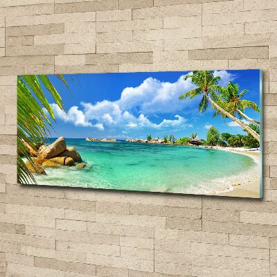 Print on acrylic Seychelles beach