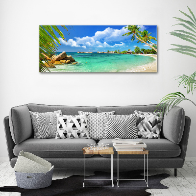 Print on acrylic Seychelles beach