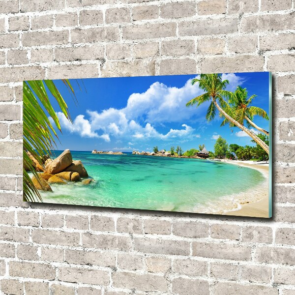 Print on acrylic Seychelles beach