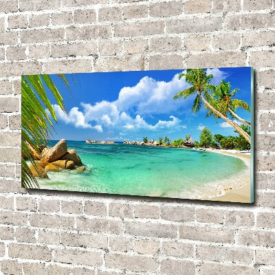 Print on acrylic Seychelles beach