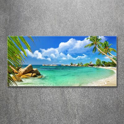 Print on acrylic Seychelles beach