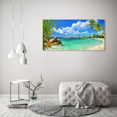 Print on acrylic Seychelles beach