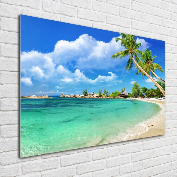 Print on acrylic Seychelles beach