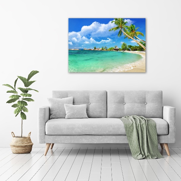 Print on acrylic Seychelles beach