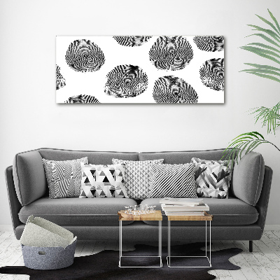 Glass acrylic wall art Fingerprints