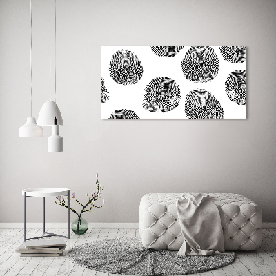 Glass acrylic wall art Fingerprints