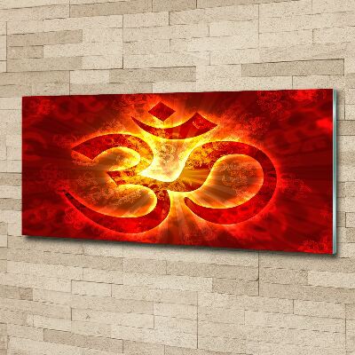 Wall art acrylic The burning sign of the OM