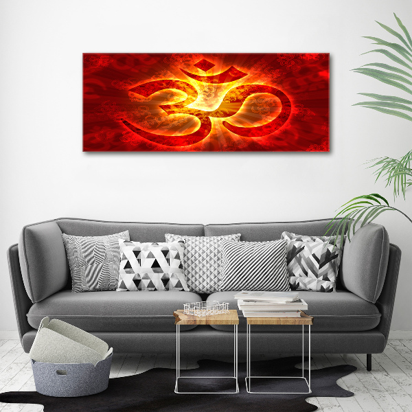 Wall art acrylic The burning sign of the OM