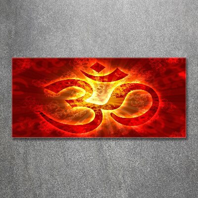 Wall art acrylic The burning sign of the OM